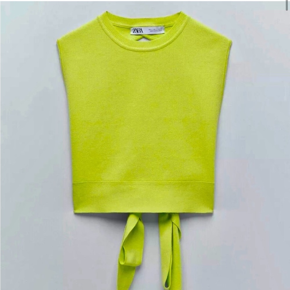 Zara green top